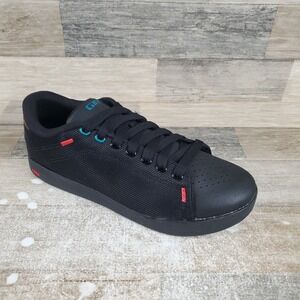 Giro Deed Mens‎ Cycling Shoes Sz 9.5 Black Lace Up Low Top Round Toe Sneakers